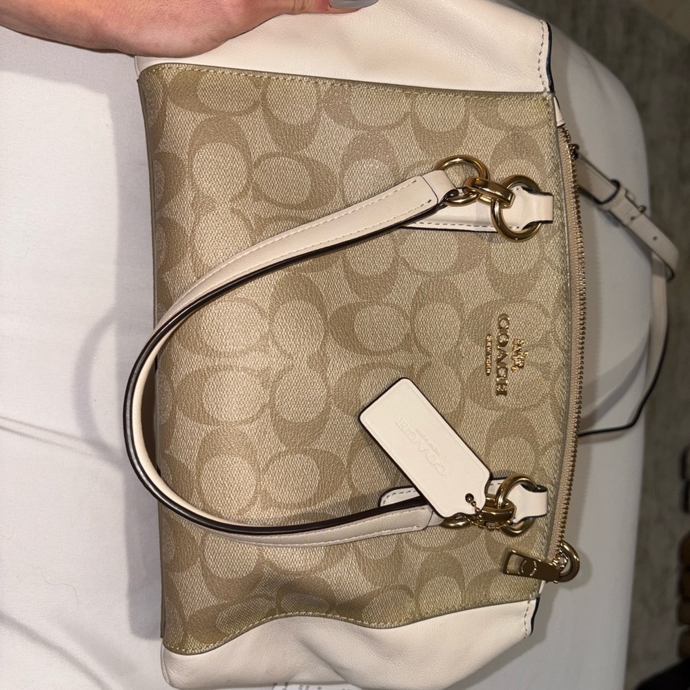 Coach Beige and Cream Women's Bag